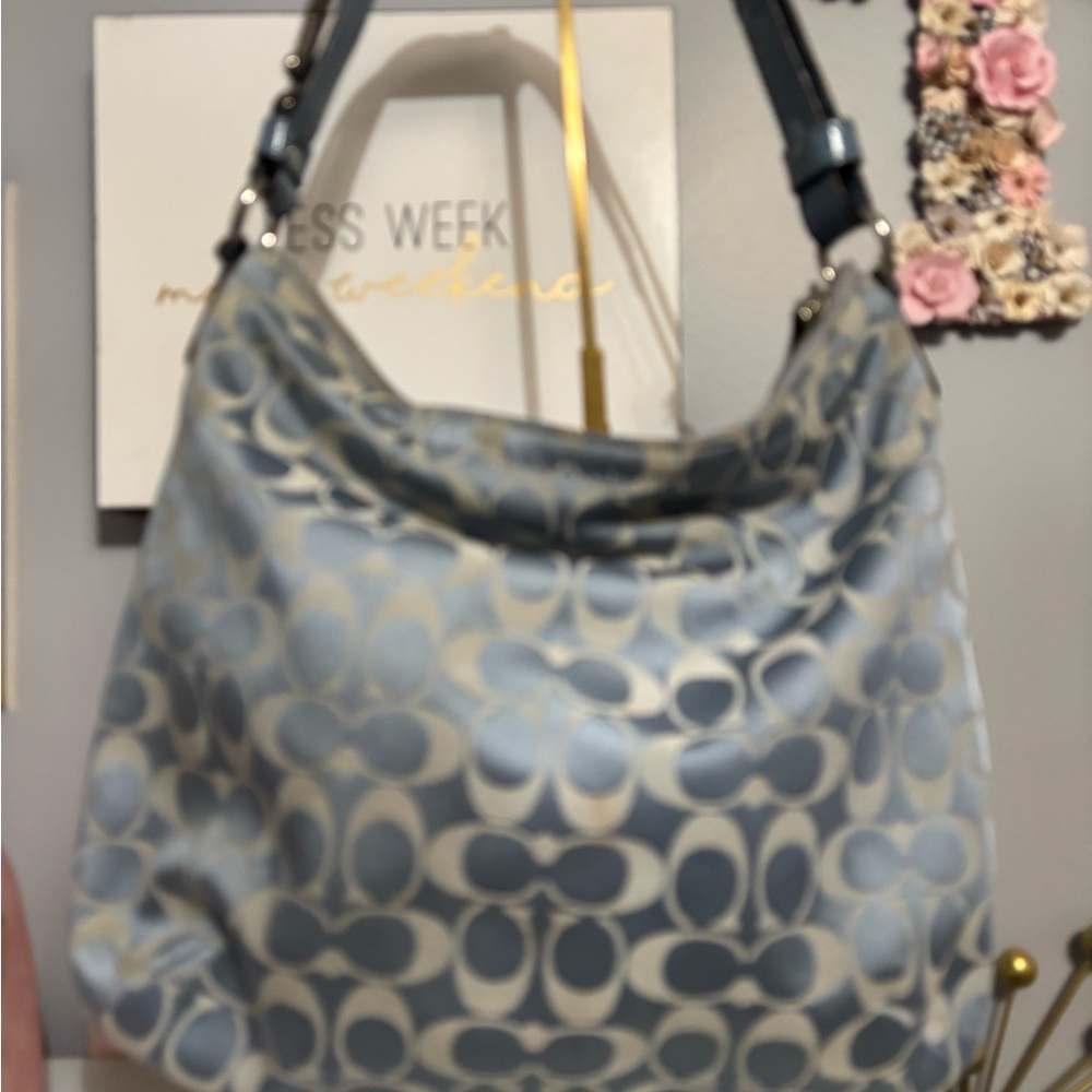 Sold
Coach Blue Patterned Shoulder Bag - Picture 4 of 10